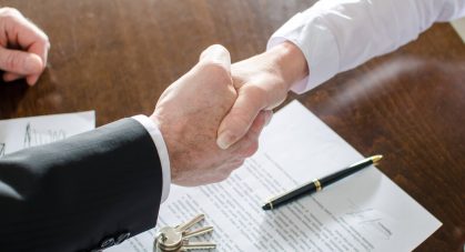 Business handshake