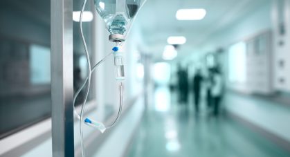 Drip,On,The,Background,A,Hospital,Corridor,Concept
