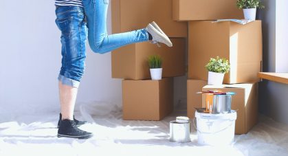 Happy,Young,Couple,Moving,In,New,House